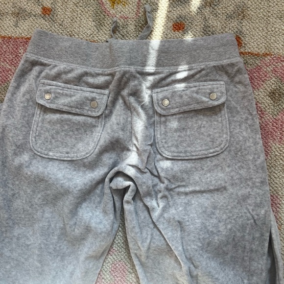 Juicy Couture Grey Velour Sweat Pants - Picture 4 of 7